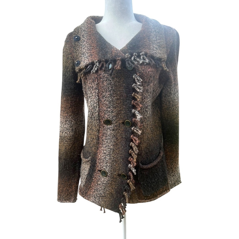 Y2K Ombre Boho Knit Cardigan Cabi Small